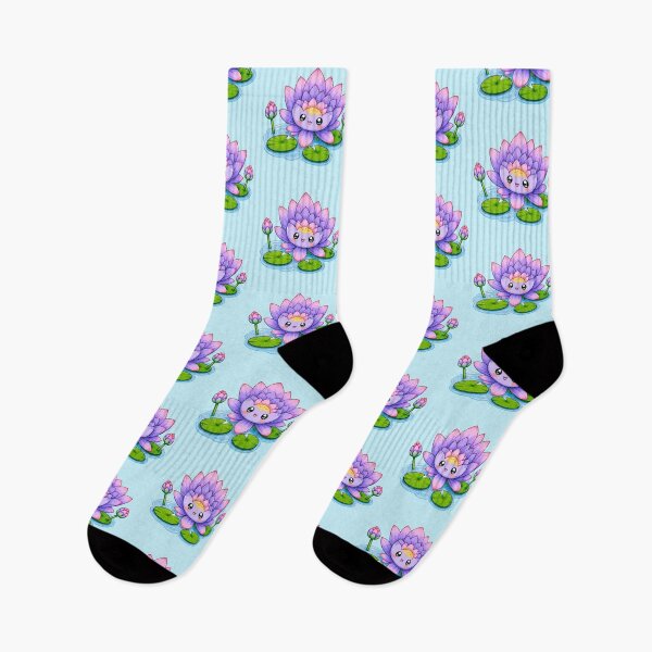 Item preview, Kawaii Blue Lotus | Cute Magical Plants & Pastel Nature Stickers designed and sold by UndergroundRavers.