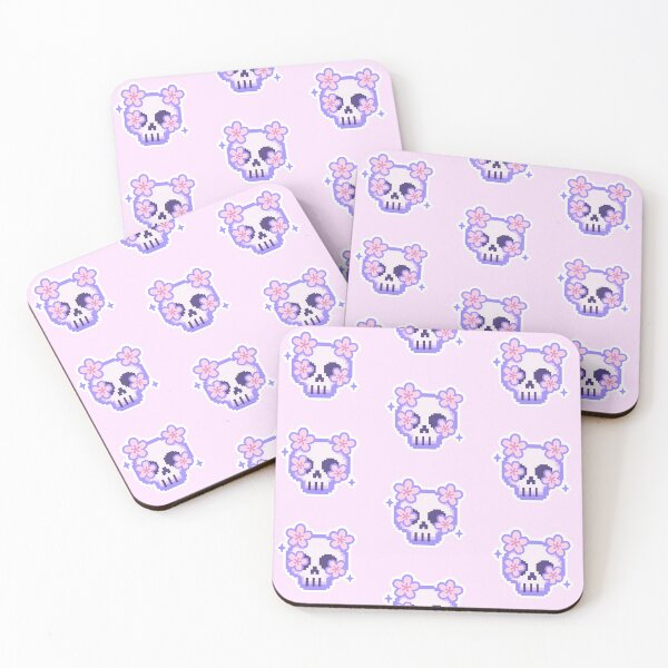 Item preview, blossom skull designed and sold by ameliaablossom.