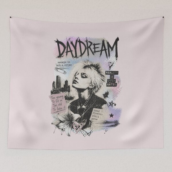 Item preview, Daydream Escape Grunge Punk Portrait designed and sold by ERODED SELF.