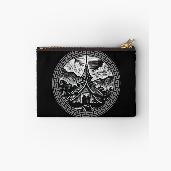 Item preview, Laos Vintage Woodcut Art designed and sold by Thistle-TShop.
