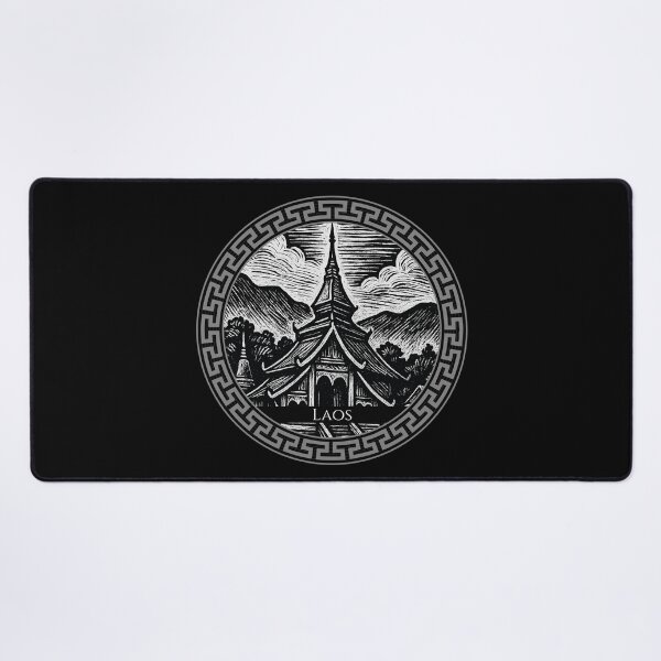 Item preview, Laos Vintage Woodcut Art designed and sold by Thistle-TShop.