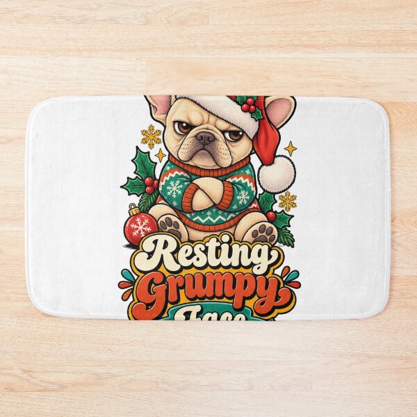 Item preview, Resting Grumpy Face French Bulldog Christmas Shirt Funny Grumpy Dog Shirt designed and sold by KnrNazimTHRE4DS.