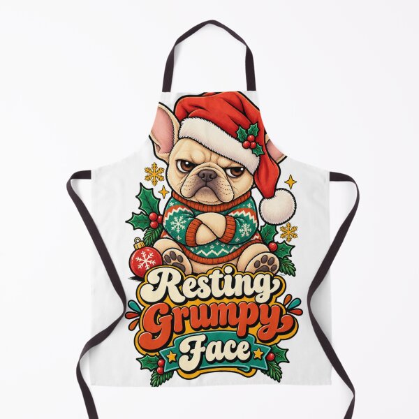 Item preview, Resting Grumpy Face French Bulldog Christmas Shirt Funny Grumpy Dog Shirt designed and sold by KnrNazimTHRE4DS.