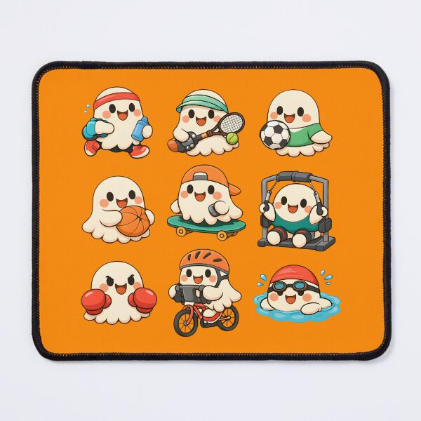 Item preview, Cute Ghost Sports Halloween Kawaii Boo Camp Ready Fitness Gift designed and sold by Artycom.