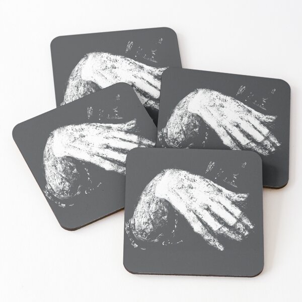 Item preview, Textured Hand Silhouette Dark Aesthetic Poster designed and sold by drTerrens.