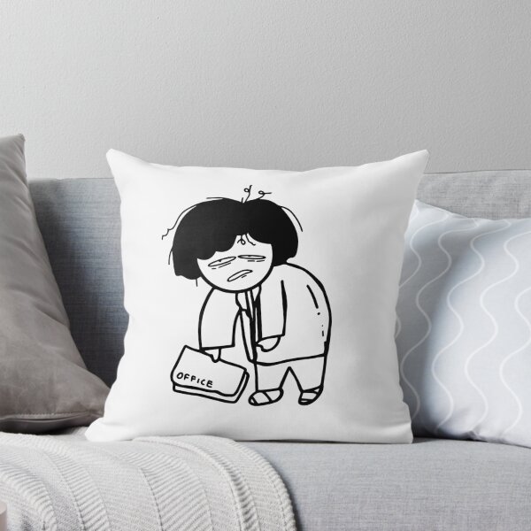 Item preview, Exhausted Office Worker Cartoon Doodle designed and sold by     Fatma Creates.