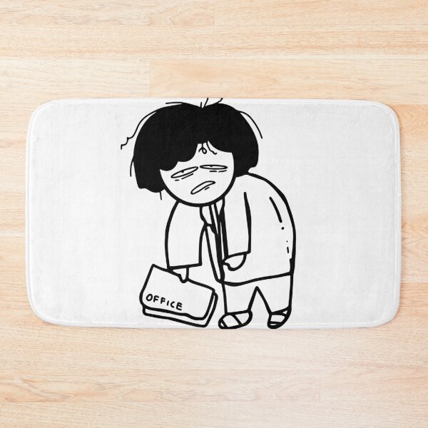 Item preview, Exhausted Office Worker Cartoon Doodle designed and sold by     Fatma Creates.