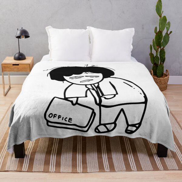 Item preview, Exhausted Office Worker Cartoon Doodle designed and sold by Fatma Creates.