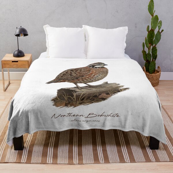 Item preview, Northern Bobwhite on Dried Wooden Log Bird Illustration designed and sold by Takeda-art.