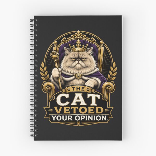 Item preview, The Cat Has Vetoed – Funny Royal Cat Design designed and sold by Safe Haven Pets.