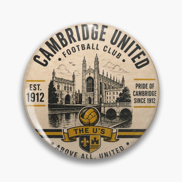 Item preview, Cambridge United Beer Mat Inspired Fan Graphic designed and sold by FanFueledStickers.