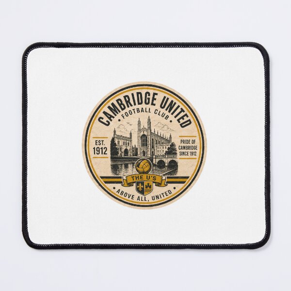 Item preview, Cambridge United Beer Mat Inspired Fan Graphic designed and sold by FanFueledStickers.