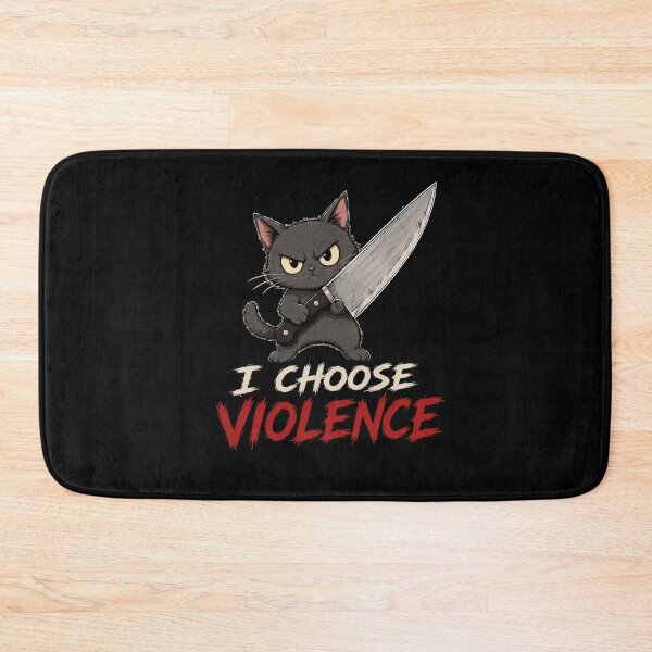 Item preview, I Choose Violence Cat  designed and sold by TheEndDesign.