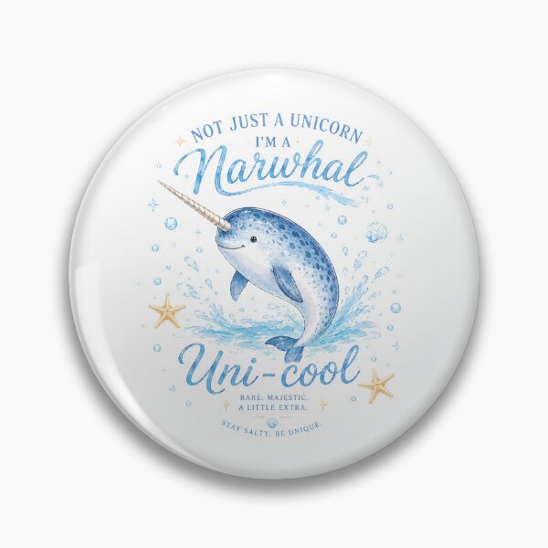 Item preview, Narwhal Funny Quote Design Not Just A Unicorn I'm A Narwhal Sublimation designed and sold by Yellowriversss.