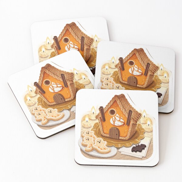 Item preview, Cozy Gingerbread Cottage – Whimsical Christmas Cottagecore Sticker designed and sold by AillustriaAK.