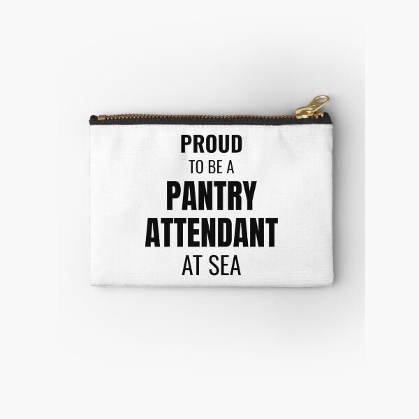 Item preview, Proud to be a Pantry Attendant at Sea (Black) designed and sold by ShipCrewNation.