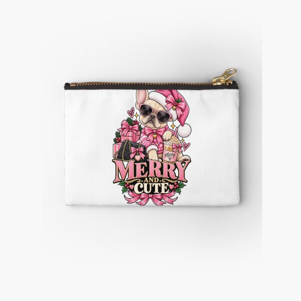 Item preview, Merry And Cute French Bulldog Christmas Shirt Pink Boujee Dog Shirt designed and sold by KnrNazimTHRE4DS.