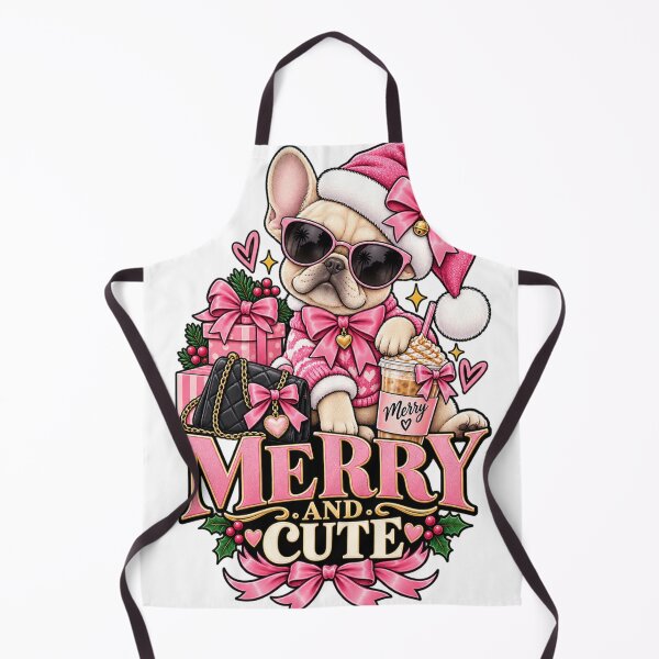 Item preview, Merry And Cute French Bulldog Christmas Shirt Pink Boujee Dog Shirt designed and sold by KnrNazimTHRE4DS.
