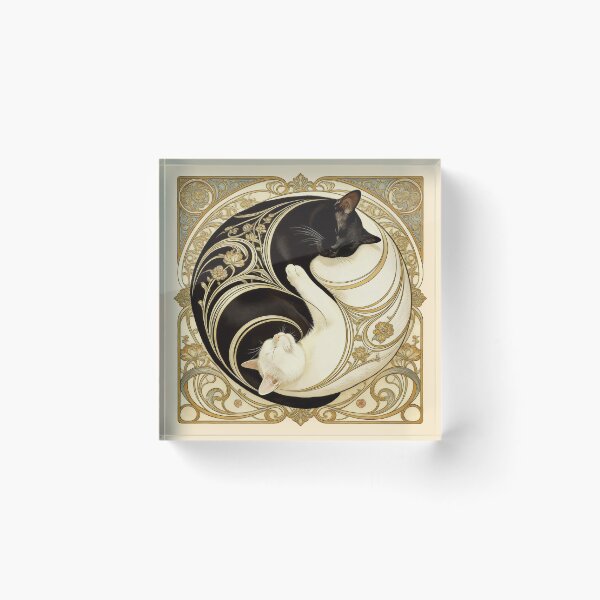 Item preview, Ying And Yang Cats designed and sold by CornershopTee.
