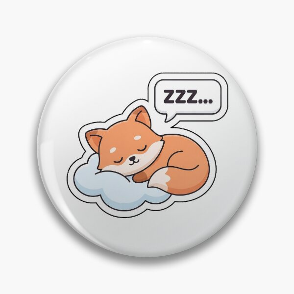 Item preview, Sweet Dreams Sleepy Fox - Cozy Nap Time Sticker with Text designed and sold by SimpleP.
