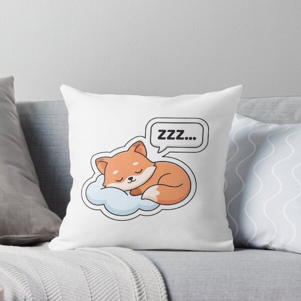 Item preview, Sweet Dreams Sleepy Fox - Cozy Nap Time Sticker with Text designed and sold by SimpleP.