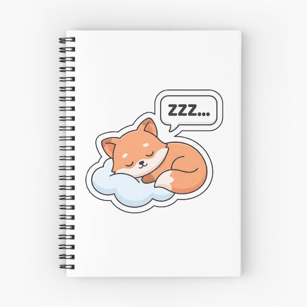 Item preview, Sweet Dreams Sleepy Fox - Cozy Nap Time Sticker with Text designed and sold by SimpleP.