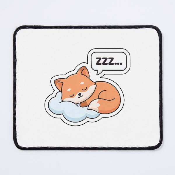 Item preview, Sweet Dreams Sleepy Fox - Cozy Nap Time Sticker with Text designed and sold by SimpleP.