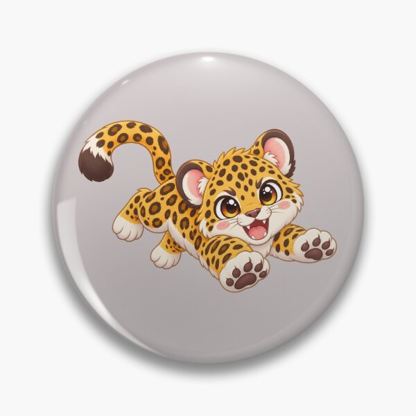 Item preview, Cute Cheetah Pounce designed and sold by zan-mf.