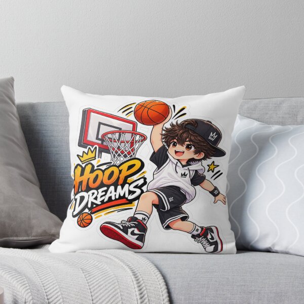 Item preview, Hoop Dreams Basketball Anime Boy Sticker | Cute Basketball Sports Sticker designed and sold by Genzfirevibes.