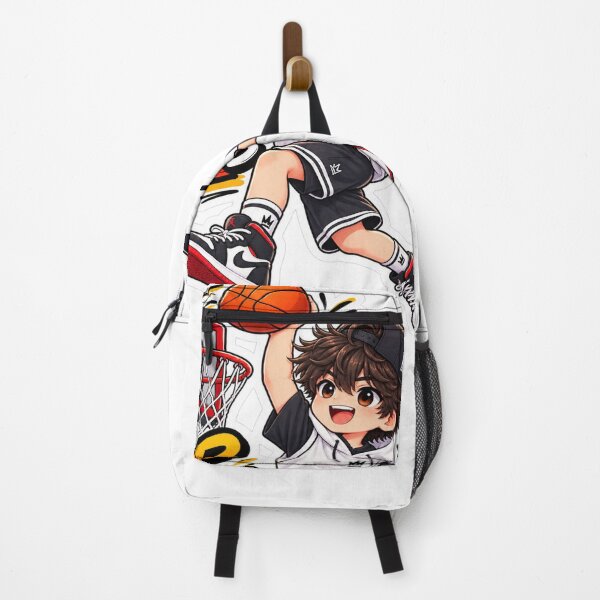 Item preview, Hoop Dreams Basketball Anime Boy Sticker | Cute Basketball Sports Sticker designed and sold by Genzfirevibes.