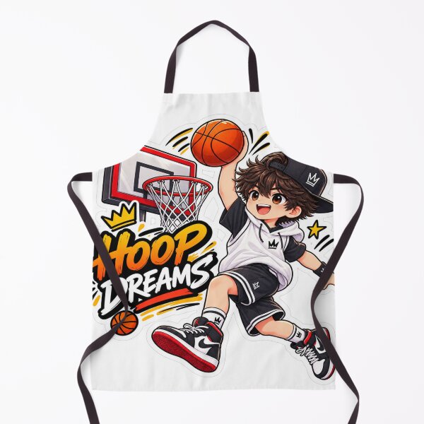 Item preview, Hoop Dreams Basketball Anime Boy Sticker | Cute Basketball Sports Sticker designed and sold by Genzfirevibes.