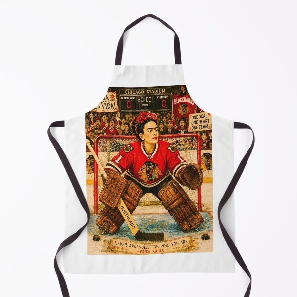 Item preview, Chicago Blackhawks Goalie Frida designed and sold by reggiemercedes.