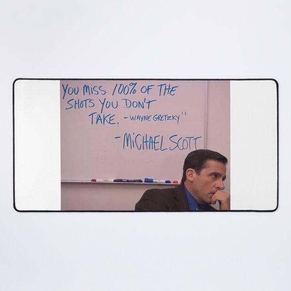 Item preview, Michael Scott "You miss 100% of the shots you don't take" | The Office Humor designed and sold by Ferne Reacts.