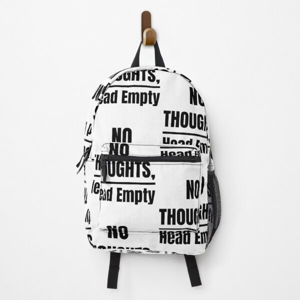 Item preview, No Thoughts Head Empty Funny Relatable Meme Typography Quote designed and sold by Akkhay.