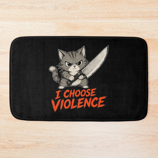 Item preview, I Choose Violence Cat  designed and sold by TheEndDesign.