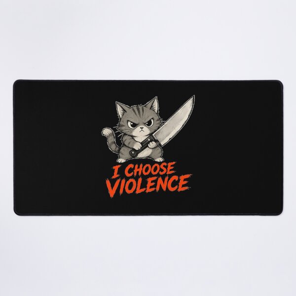 Item preview, I Choose Violence Cat designed and sold by TheEndDesign.