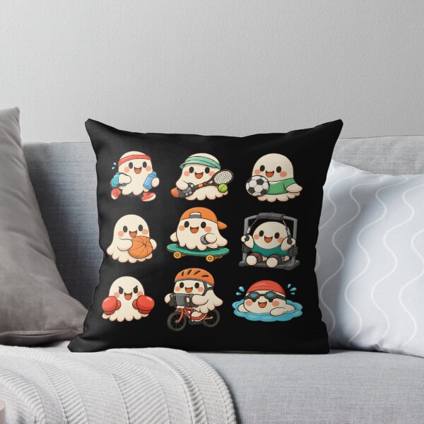 Item preview, Cute Ghost Sports Halloween Kawaii Boo Camp Ready Fitness Gift  designed and sold by Artycom.