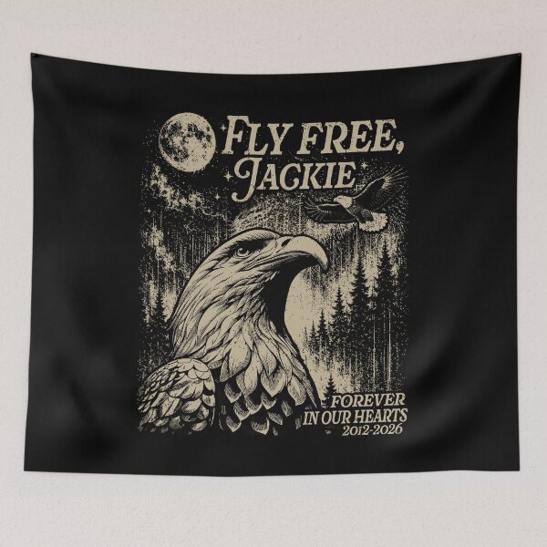 Item preview, Fly Free Fly High Jackie Bald Eagle Memorial Forever In Out Hearts designed and sold by watanabeee.