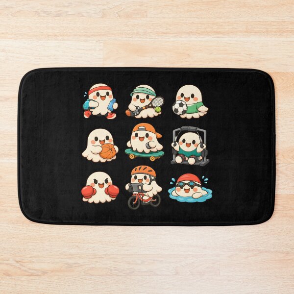Item preview, Cute Ghost Sports Halloween Kawaii Boo Camp Ready Fitness Gift  designed and sold by Artycom.