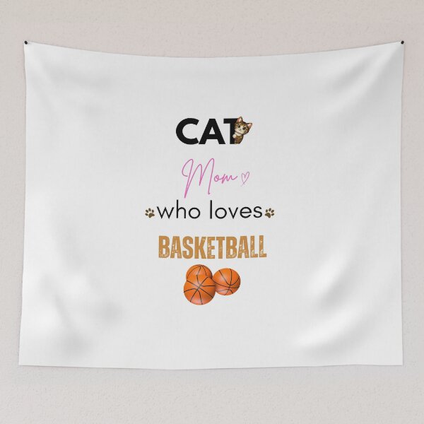 Item preview, Cat Mom Who Loves Basketball designed and sold by PawFitt.