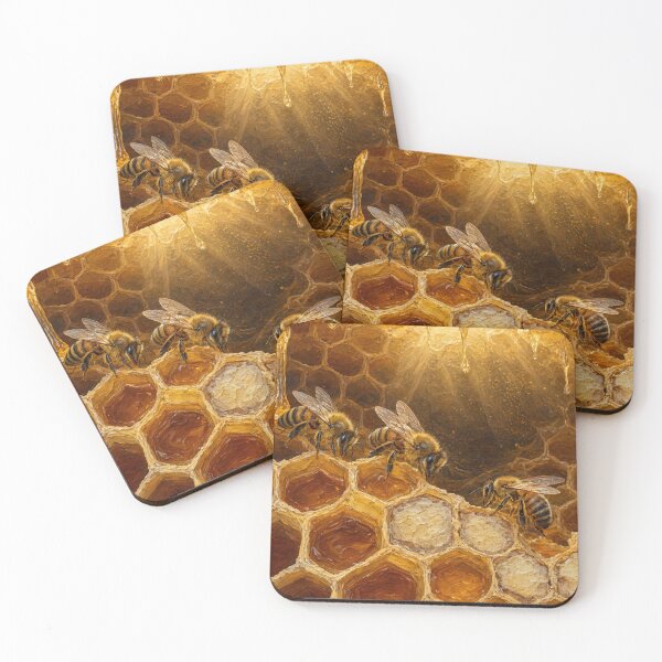 Item preview, Honey Bees Beehive Honeybee Hive Entrance Apis Mellifera Beekeeper Honey Nature Insect Pollinator designed and sold by DesingScan.