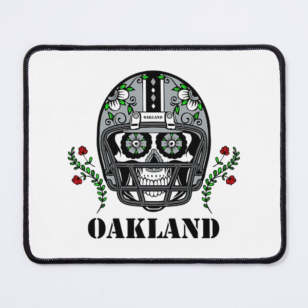 Item preview, Oakland Football Helmet Sugar Skull Day Of The Dead designed and sold by schube-rtrenda.
