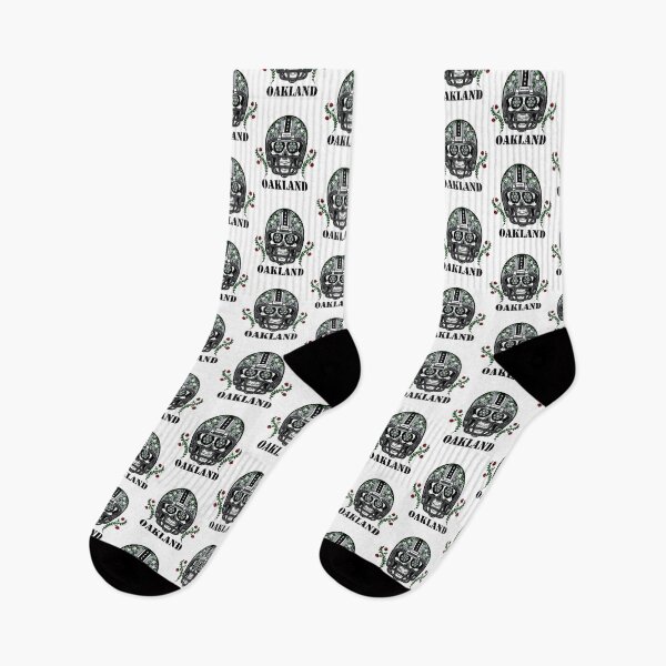 Item preview, Oakland Football Helmet Sugar Skull Day Of The Dead designed and sold by schube-rtrenda.
