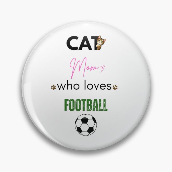 Item preview, Cat Mom Who Loves Football designed and sold by PawFitt.