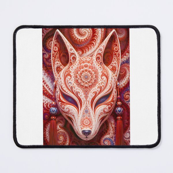 Item preview, Mandala Kitsune Mask: Japanese Fox Spirit Sacred Geometry Art LIMITED EDITION designed and sold by Geraldo Gonzalez.