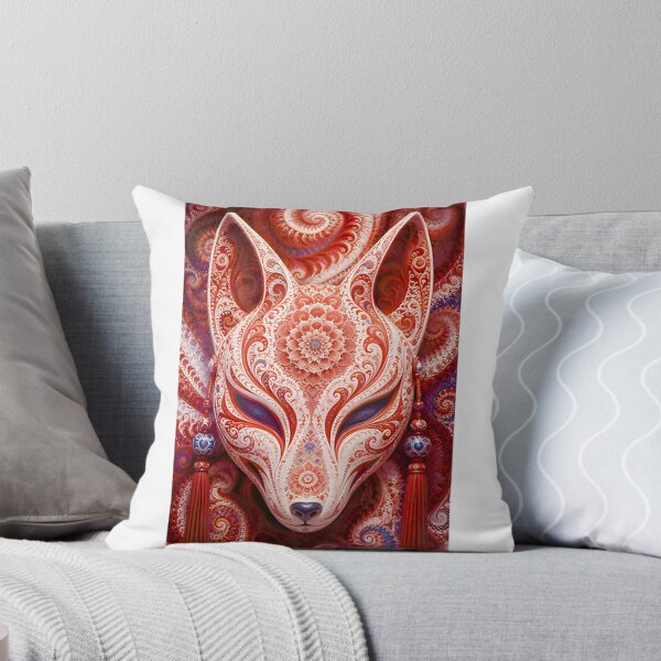 Item preview, Mandala Kitsune Mask: Japanese Fox Spirit Sacred Geometry Art LIMITED EDITION designed and sold by Geraldo Gonzalez.