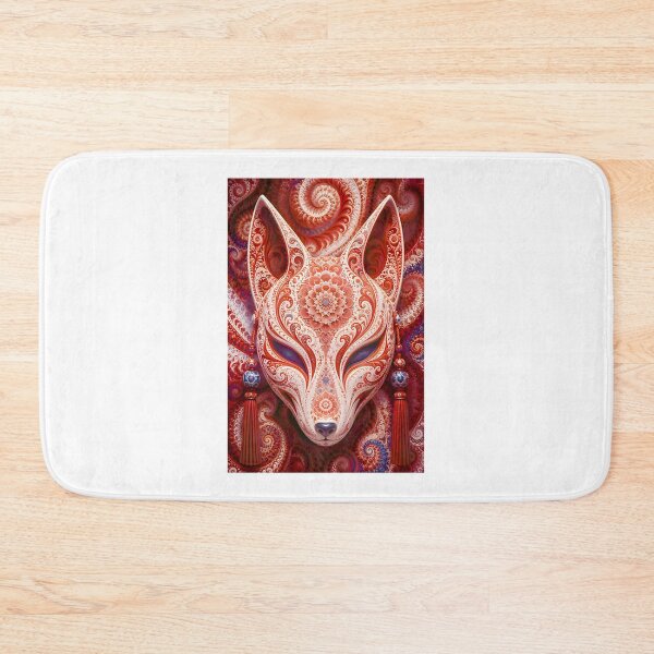 Item preview, Mandala Kitsune Mask: Japanese Fox Spirit Sacred Geometry Art LIMITED EDITION designed and sold by Geraldo Gonzalez.