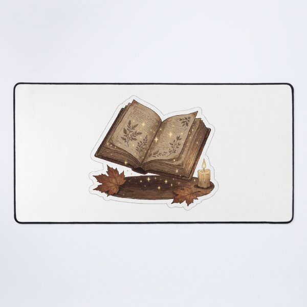 Item preview, Antique Open Spellbook – Dark Academia Witchy Sticker designed and sold by AillustriaAK.