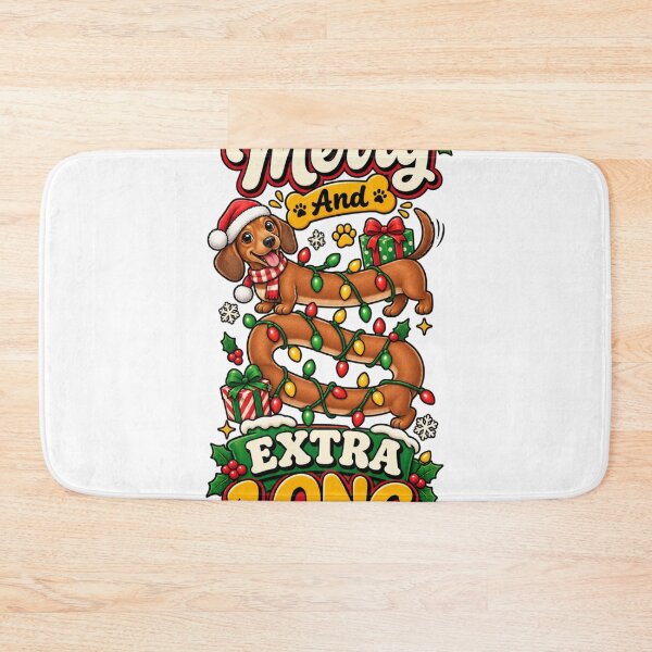 Item preview, Merry And Extra Long Dachshund Christmas Shirt Funny Dachshund Shirt designed and sold by KnrNazimTHRE4DS.