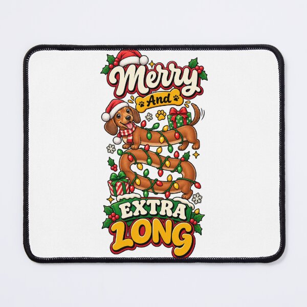 Item preview, Merry And Extra Long Dachshund Christmas Shirt Funny Dachshund Shirt designed and sold by KnrNazimTHRE4DS.